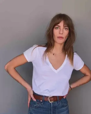 Blair Slim V Neck Tee