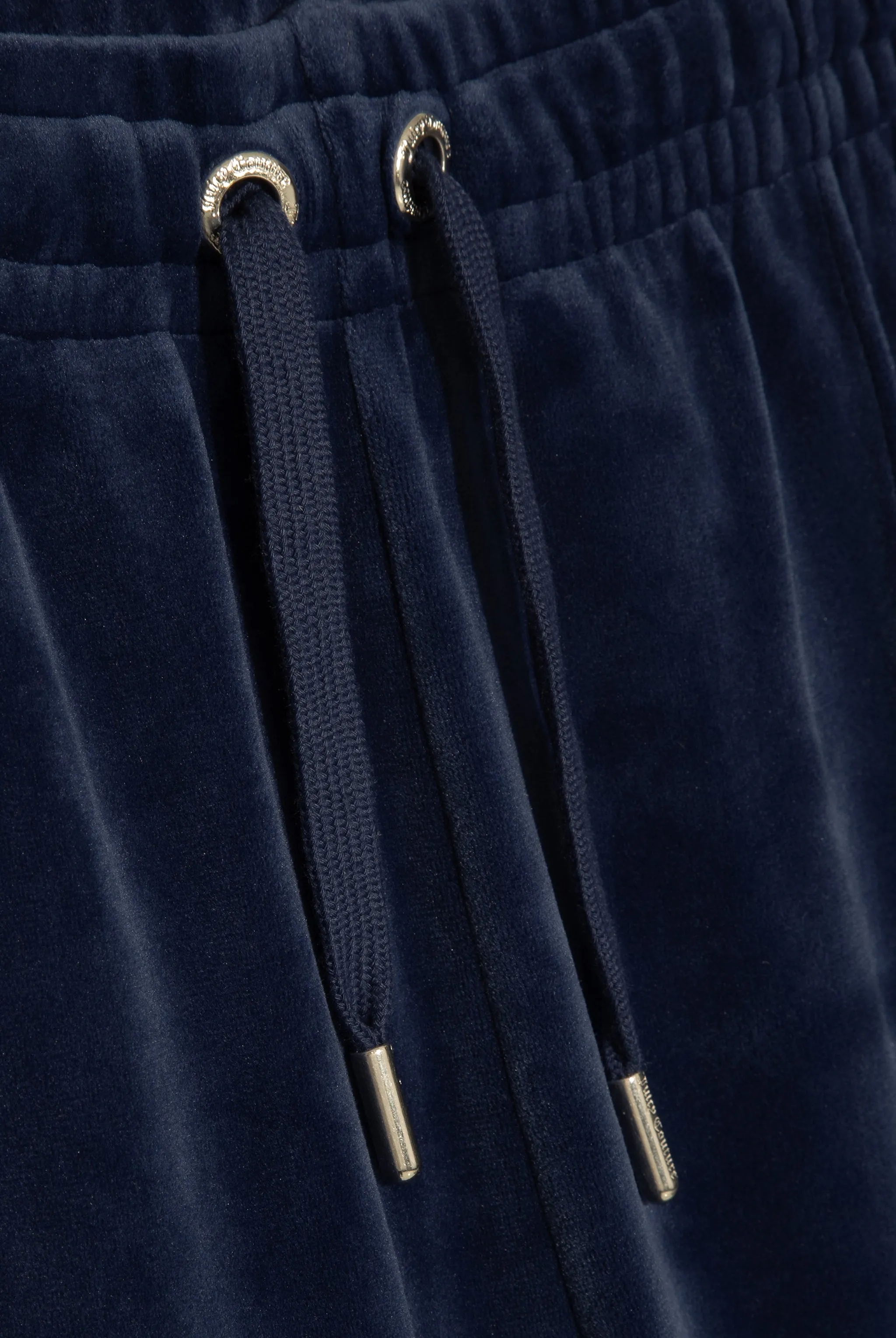 BLUE DEPTHS VELOUR DIAMANTÉ TRACKSUIT BOTTOM