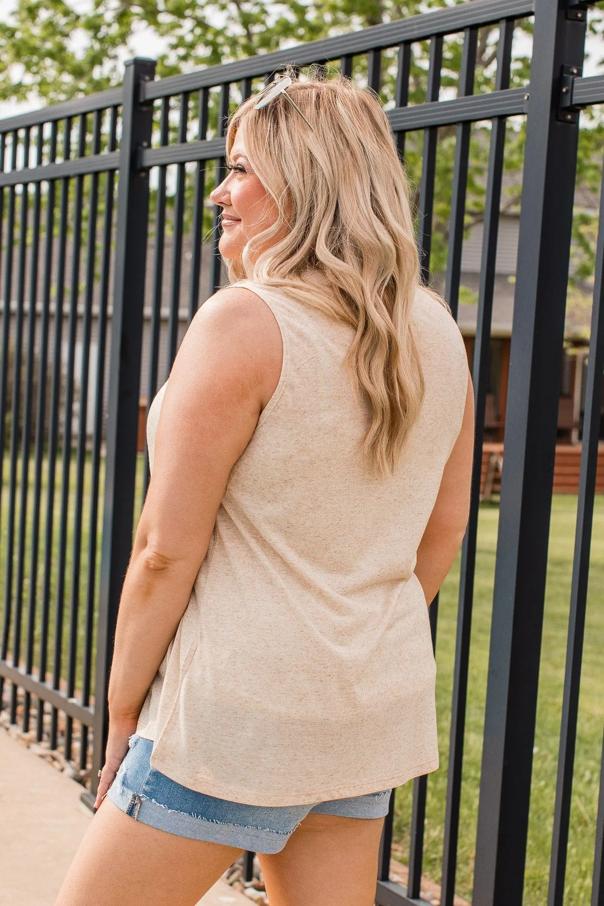 Boldly Proud Graphic Tank- Oatmeal