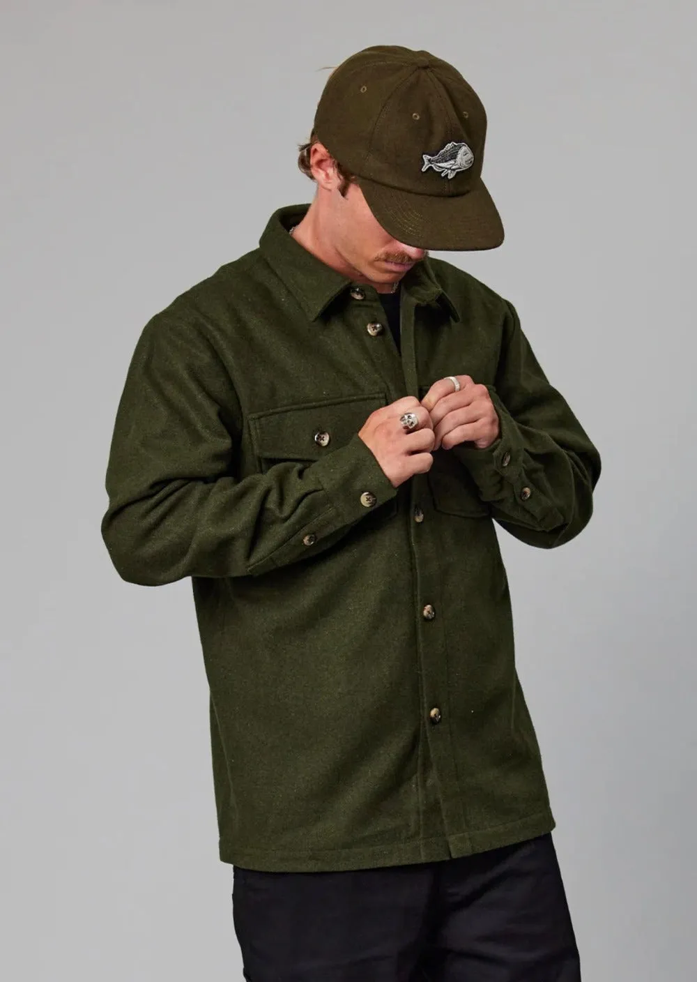 Boondocks Felt Shirt Pineneedle