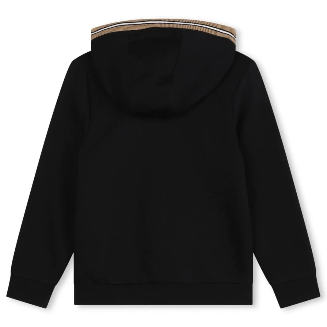 BOSS - Zip Hoodie Logo Tracksuit  -  Black