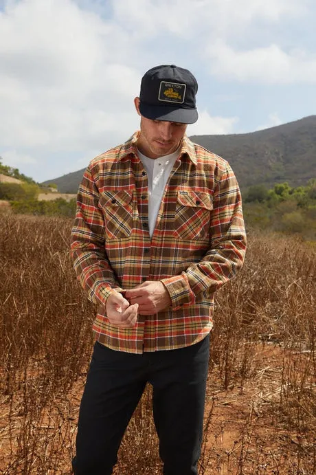 Bowery Heavy Weight LS Flannel | Desert Palm/Antlope/Burnt Red