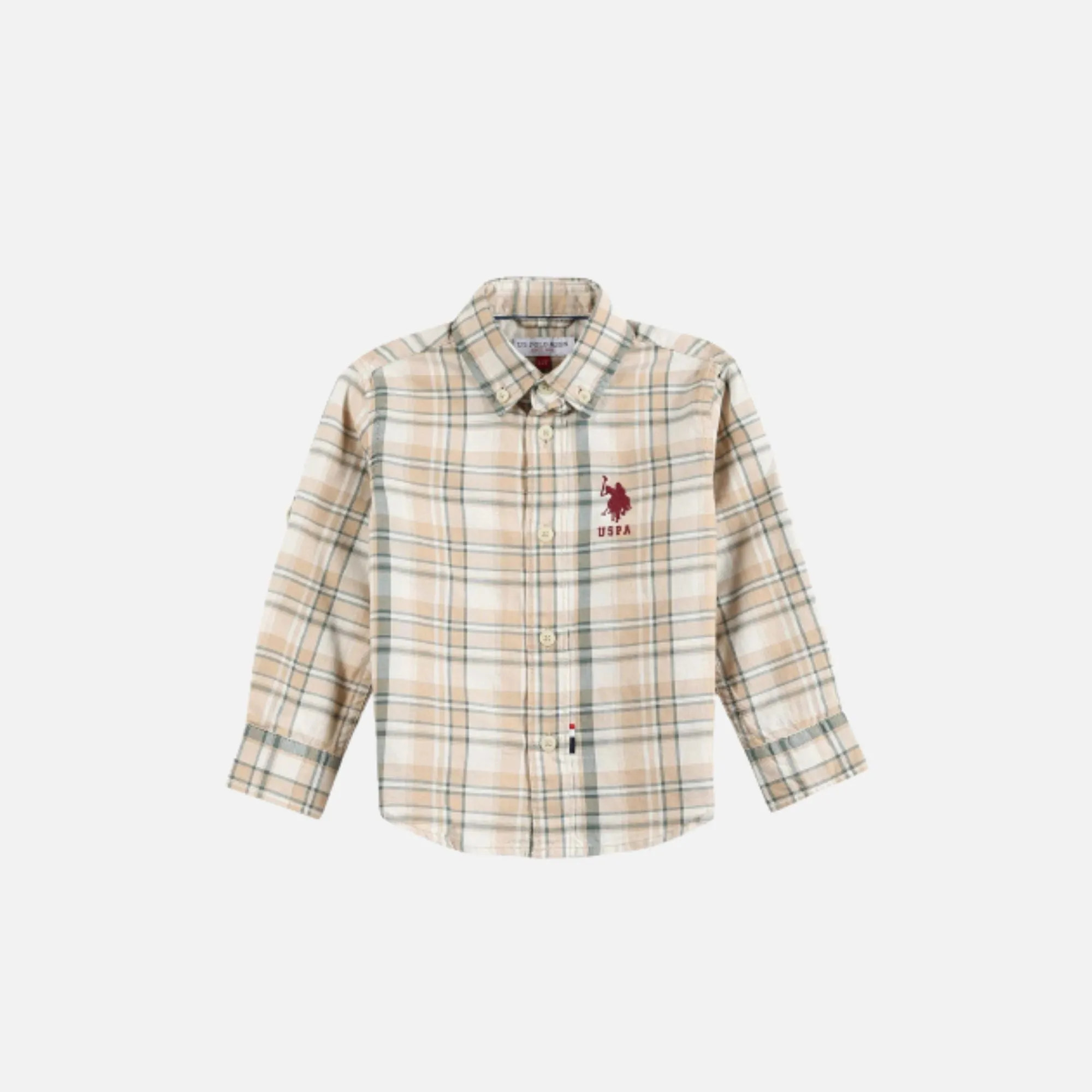 Boys Tartan Check Oxford Shirt