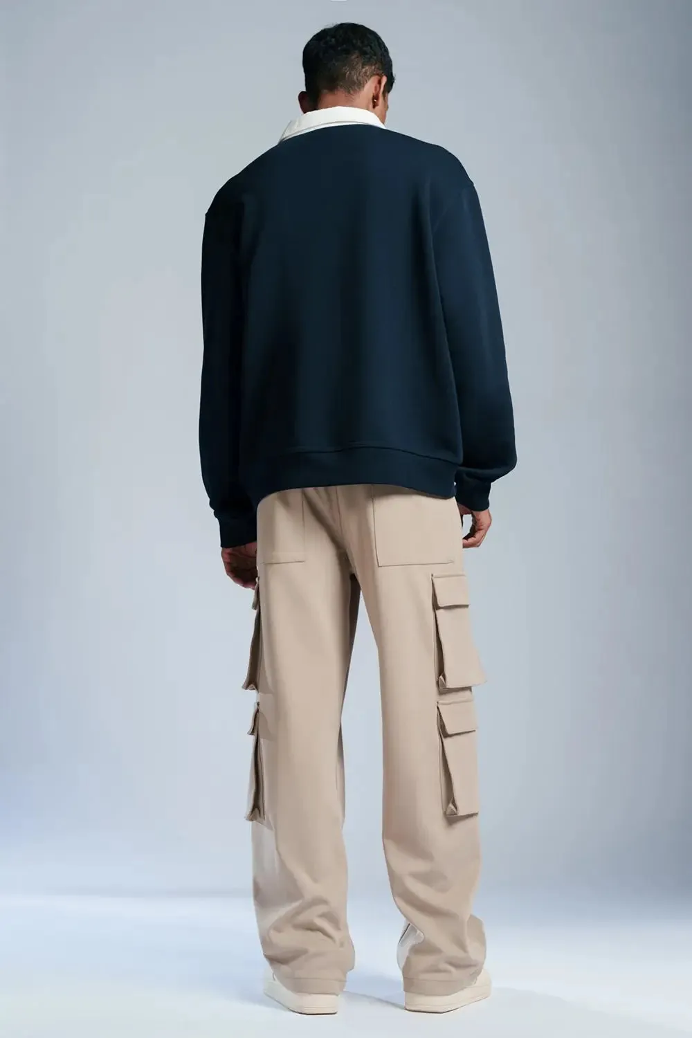 Brawl Beige Men's Cargo Korean Pants