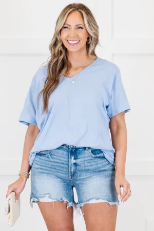 Bright Days Tee, Spring Blue