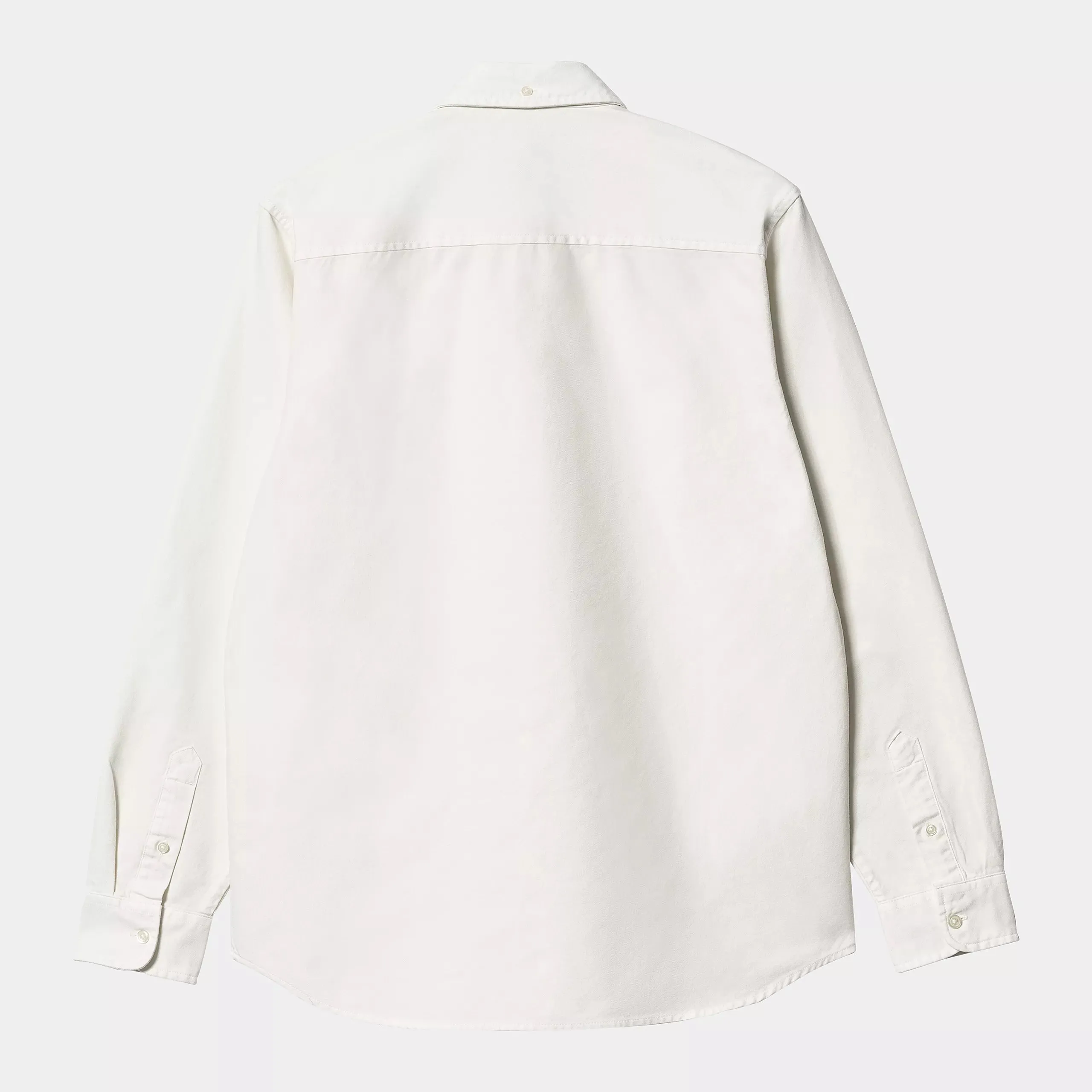 Carhartt Wip Camicia da uomo in cotone Oxford Bolton bianca