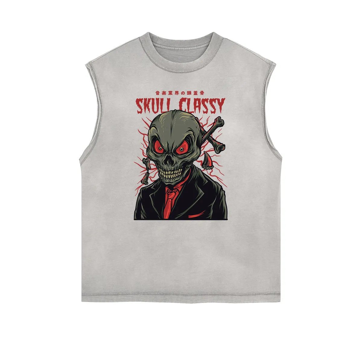 Cartoon Abstract Graphic Muscle Tank