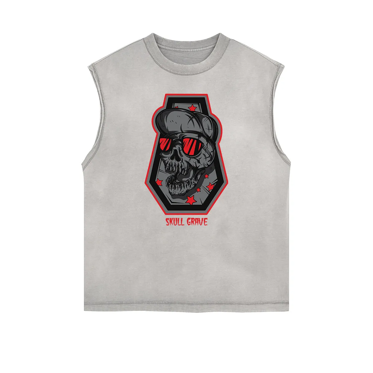 Cartoon Abstract Graphic Muscle Tank