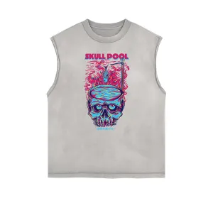 Cartoon Abstract Graphic Muscle Tank