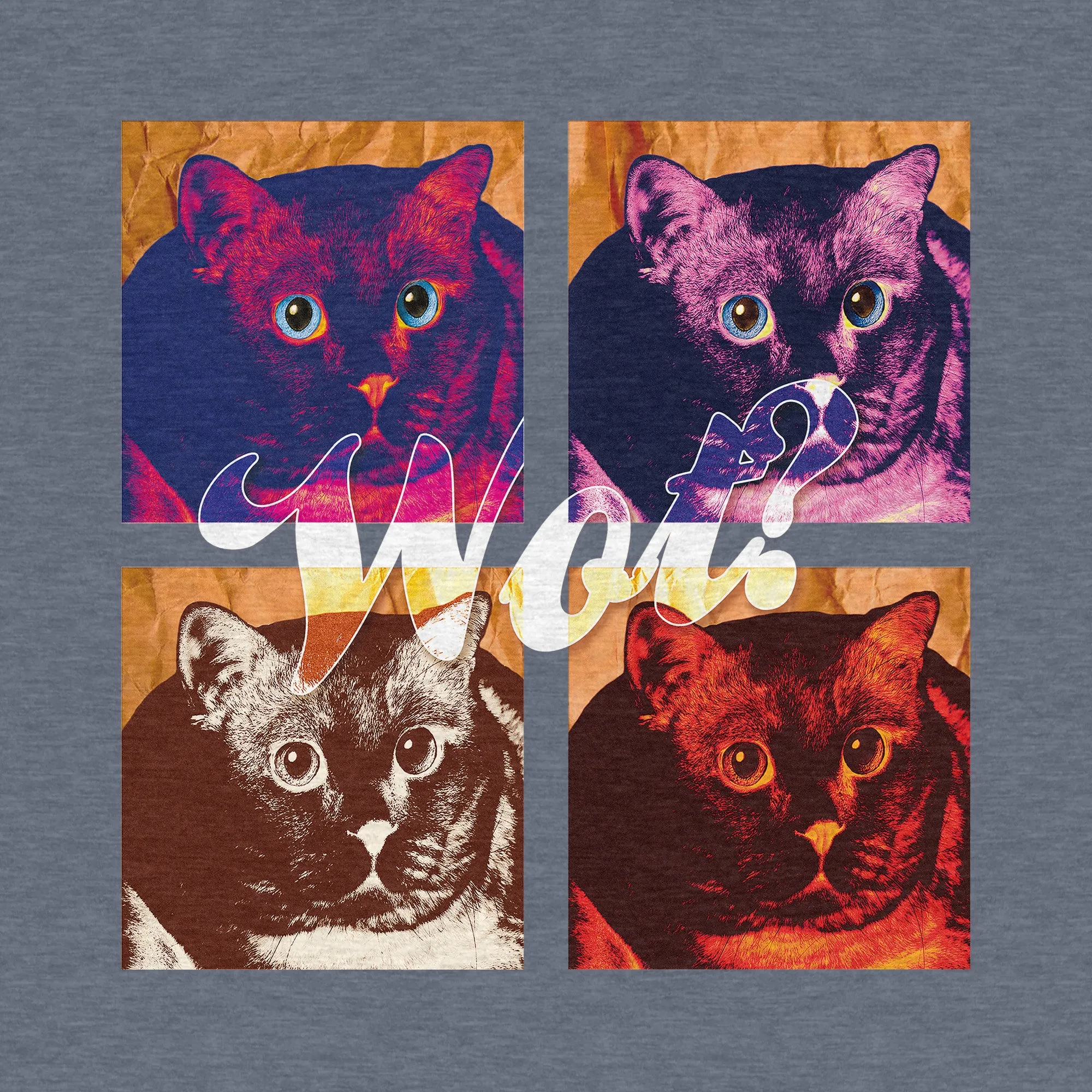 Cat Pop Art - Women's Cotton V-Neck Tee