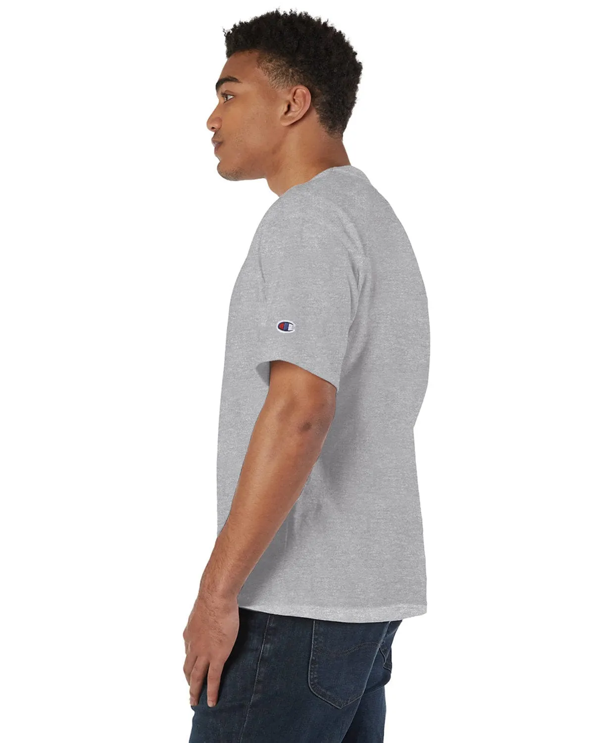 Champion Heritage Jersey Heavyweight T-Shirt | Oxford Gray
