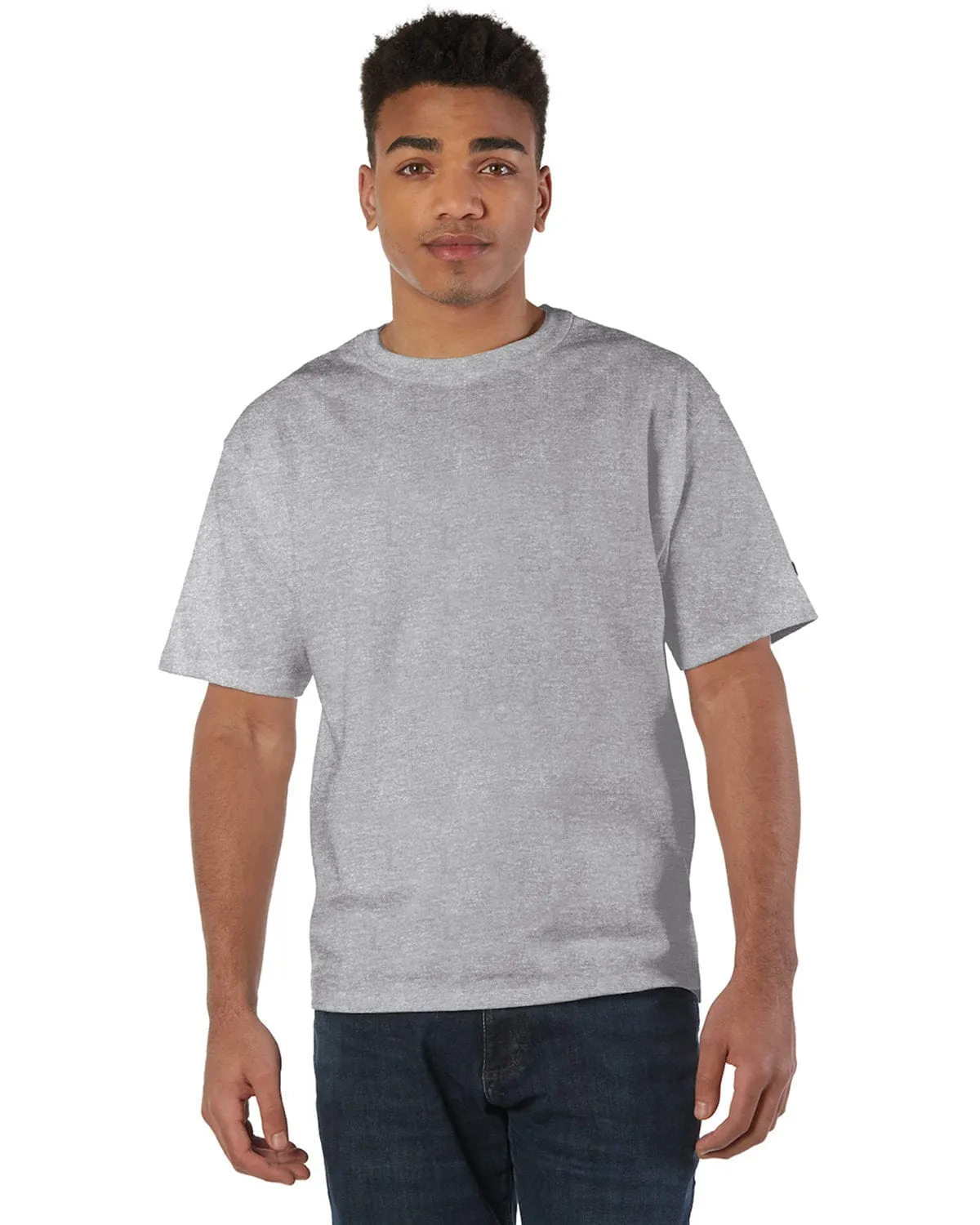 Champion Heritage Jersey Heavyweight T-Shirt | Oxford Gray