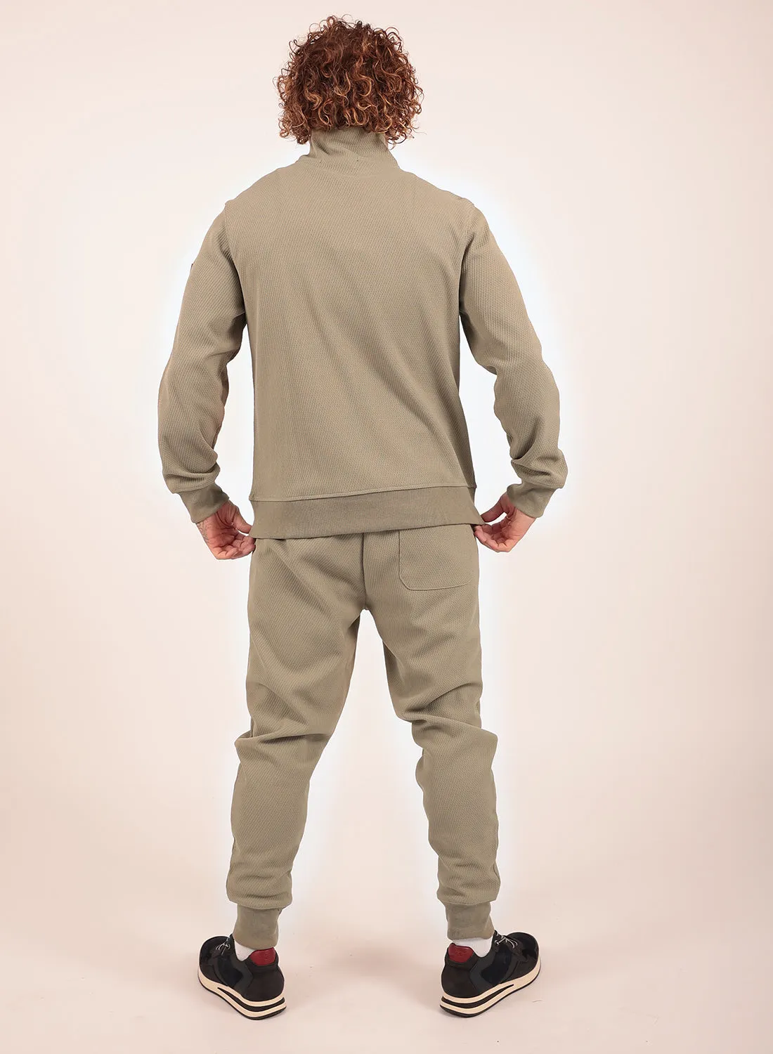 Classic Tracksuit Set in Beige
