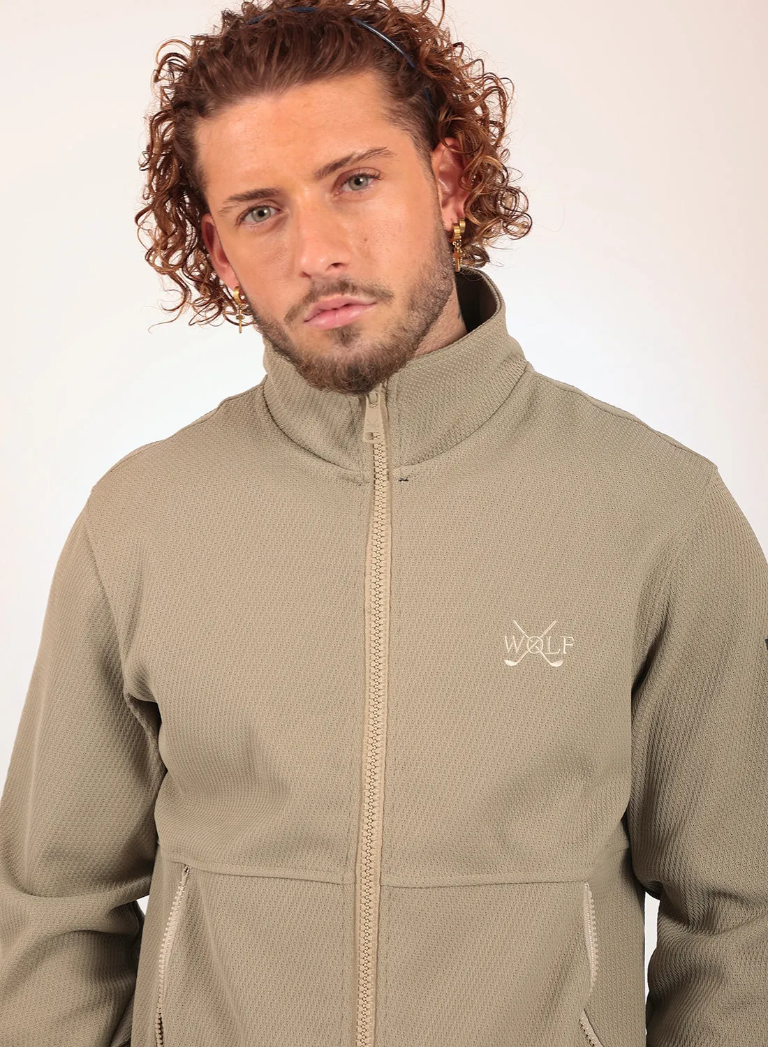Classic Tracksuit Set in Beige