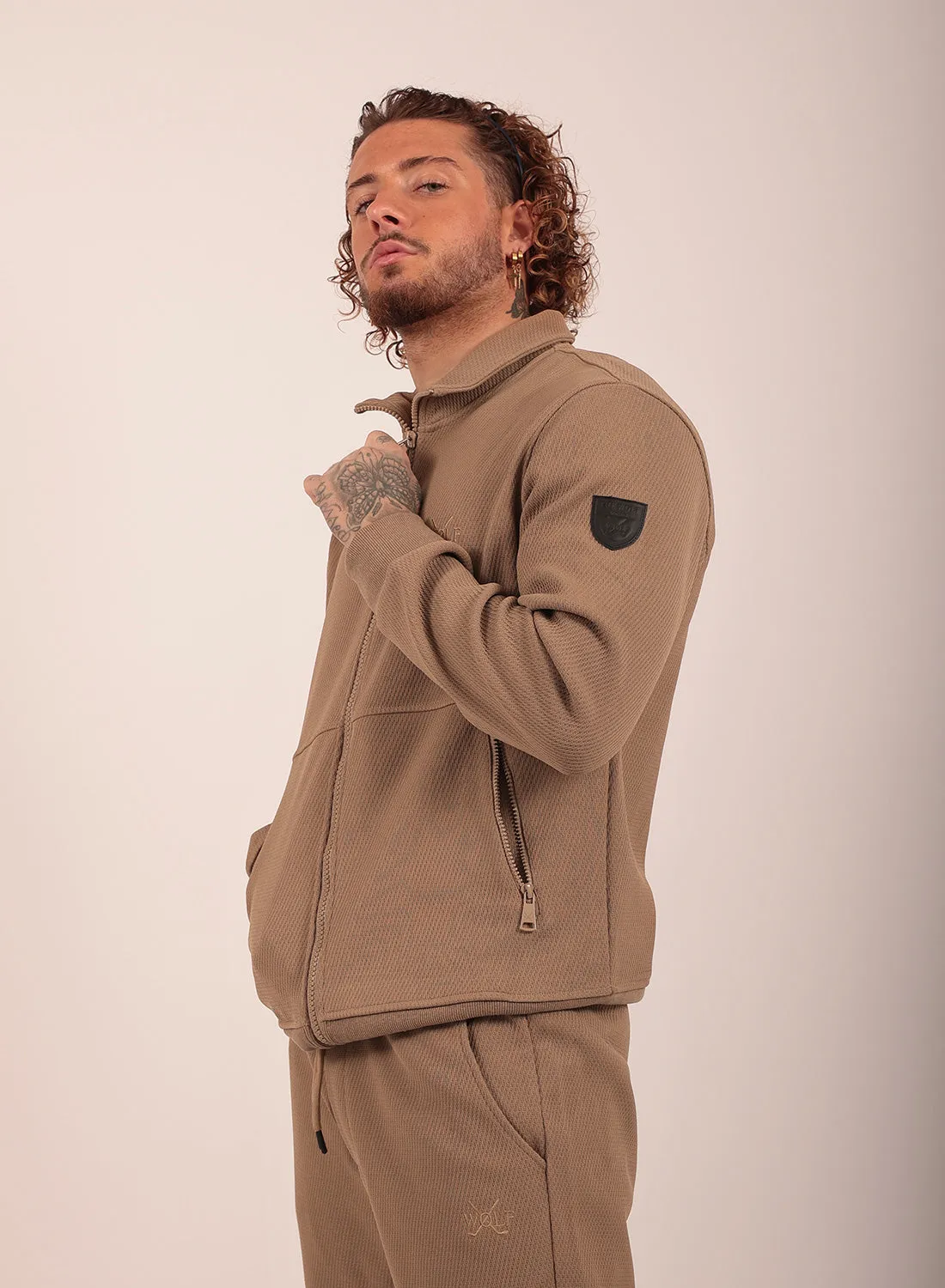 Classic Tracksuit Set in Mocha