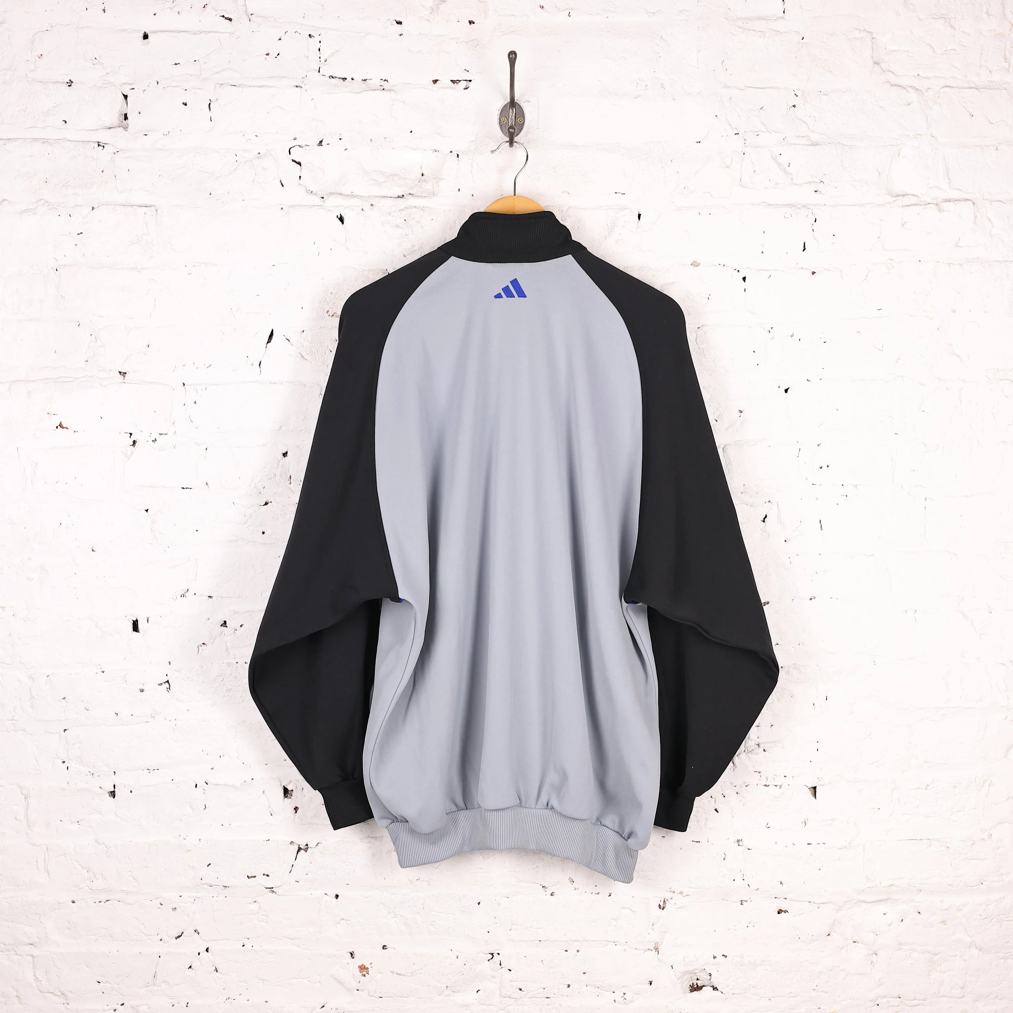 Club Brugge Adidas 90s Football Tracksuit Top Jacket - Grey - L