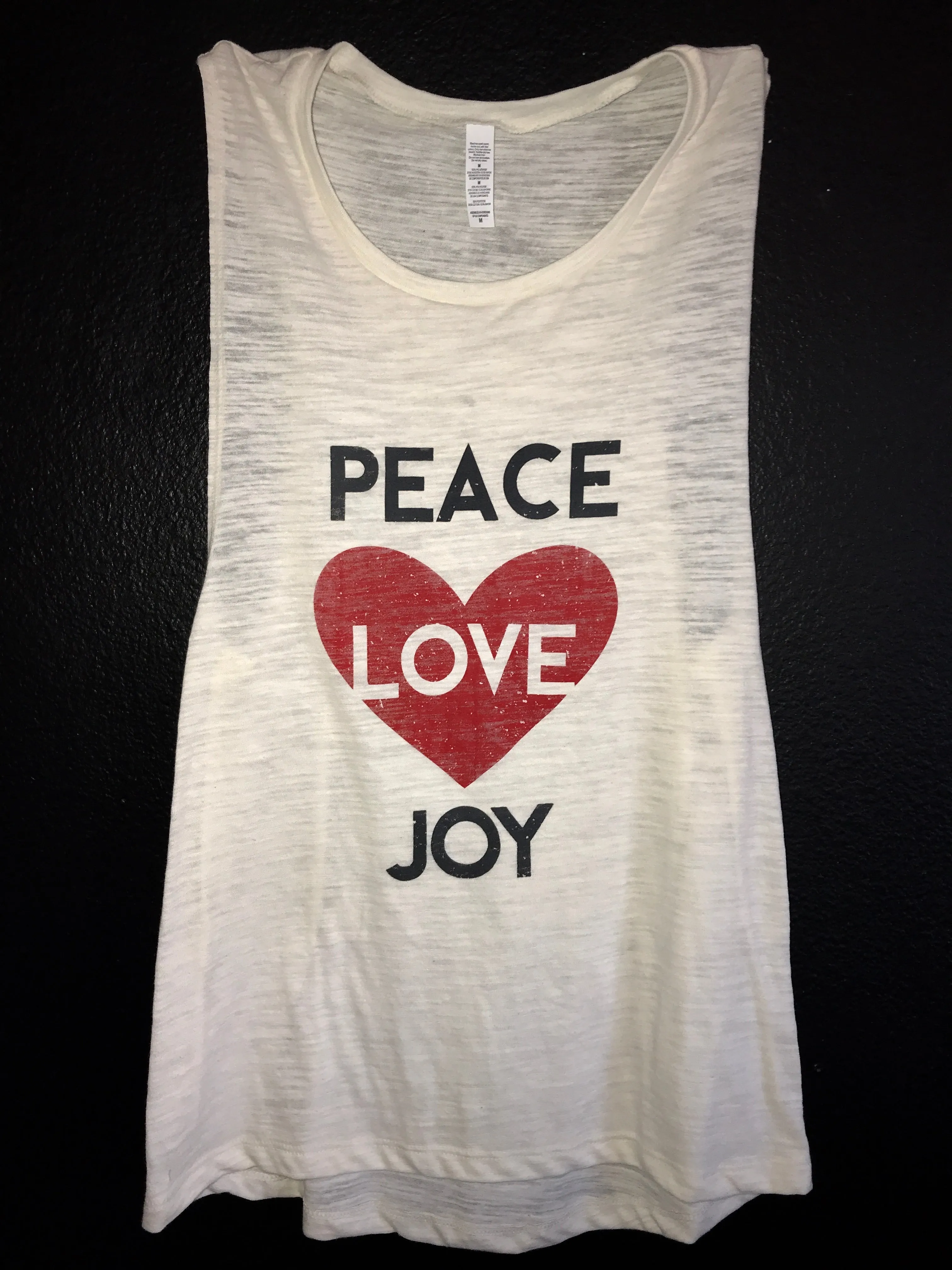 COFFE YOGA WINE REPEAT MUSCLE TANK