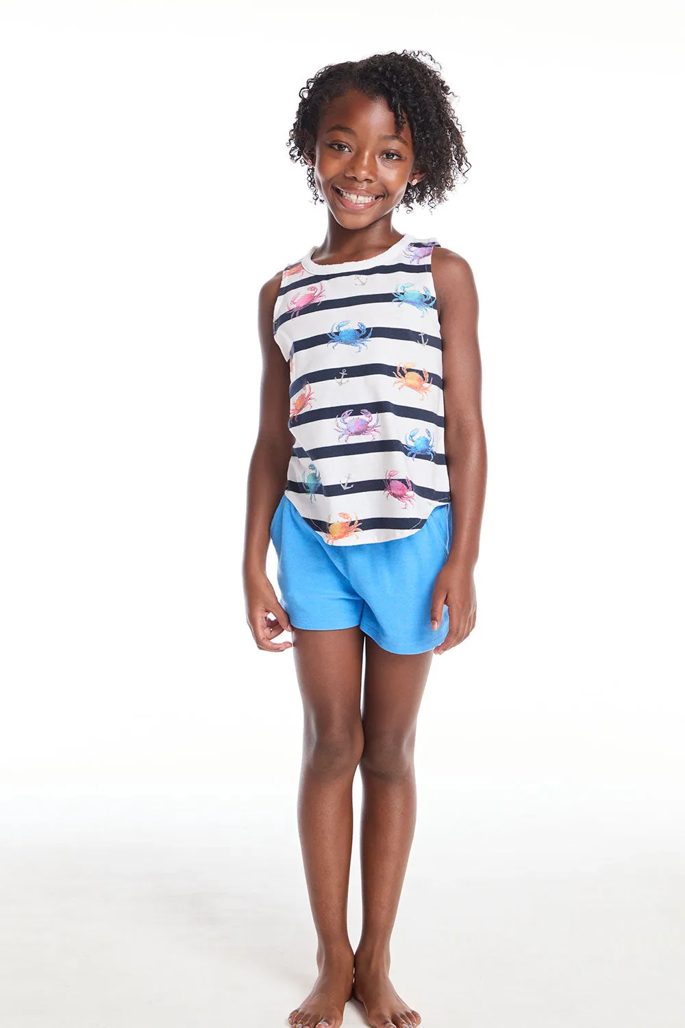 Colorful Crabs Girls Muscle Tee