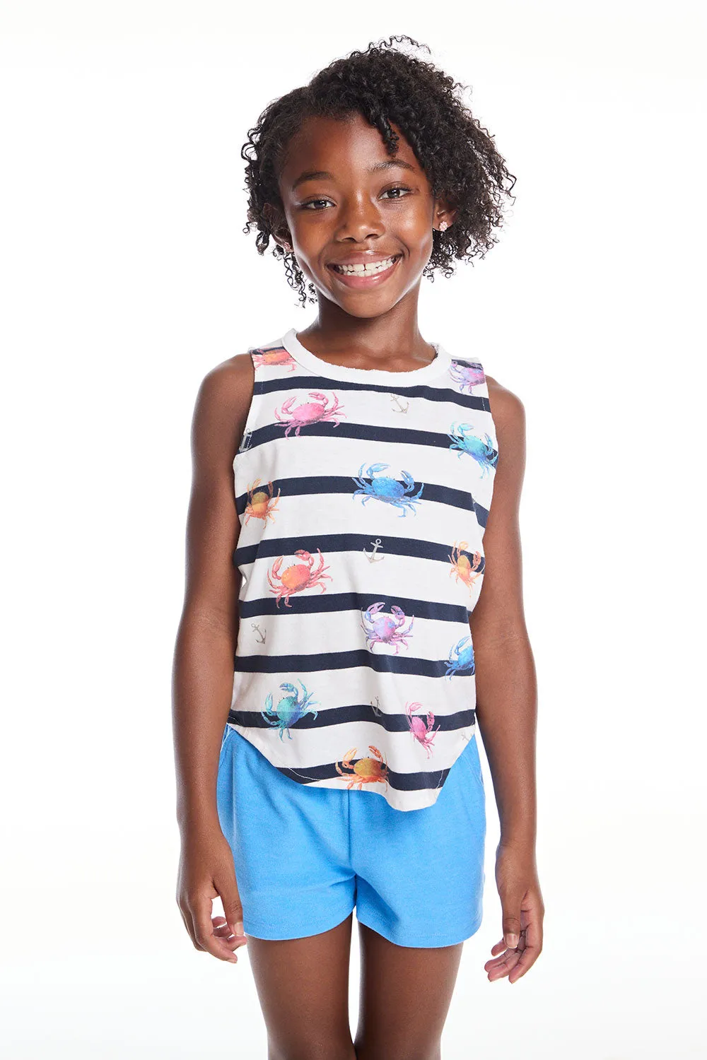 Colorful Crabs Girls Muscle Tee