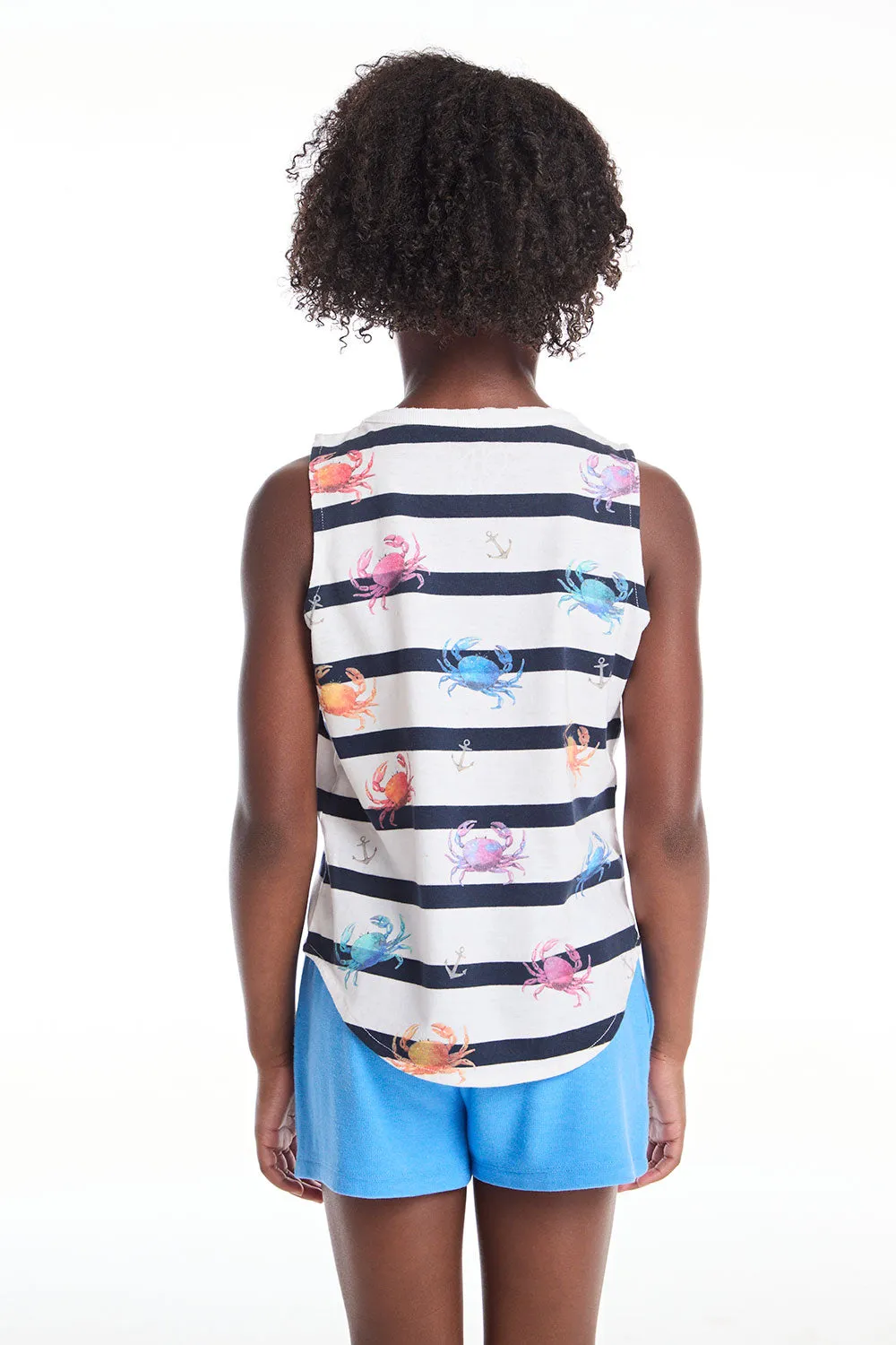 Colorful Crabs Girls Muscle Tee