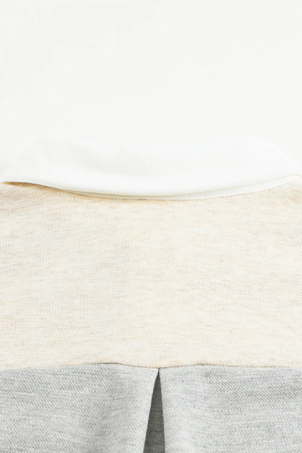 Contrast Trim Colorblock Knit Shirt