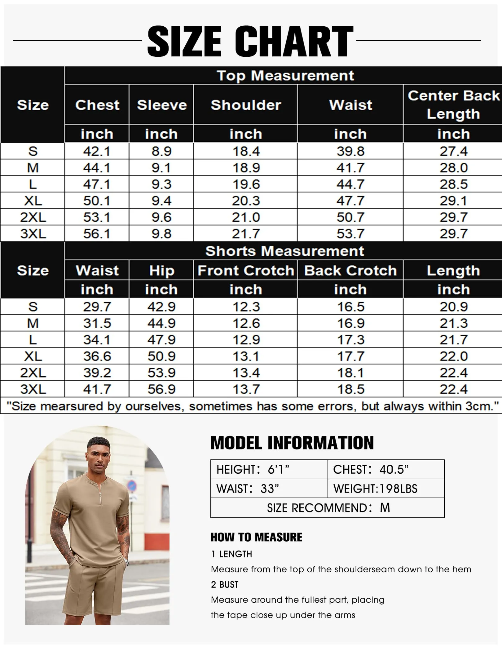 COOFANDY Men's 2 Pieces Outfits Casual Quarter Zip Polo T Shirt and Shorts Set Athletic Jogging Summer Tracksuit