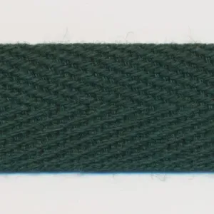 Cotton Herringbone Tape #39 Dark Green