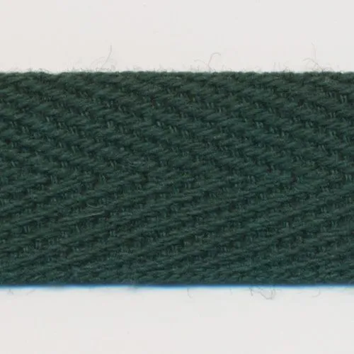 Cotton Herringbone Tape #39 Dark Green