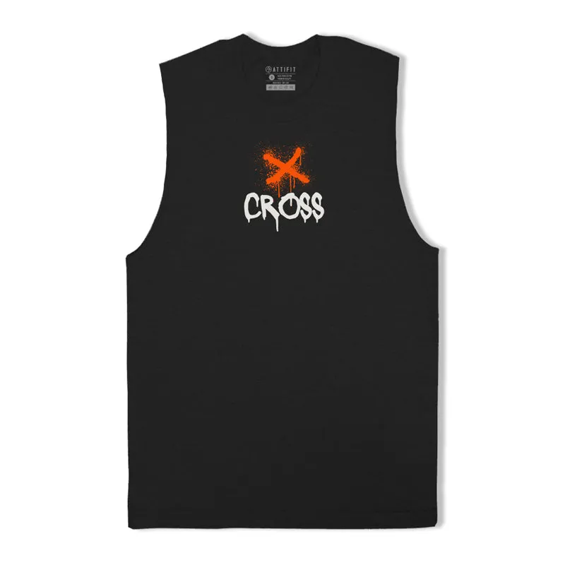 Cross Print Tank Top