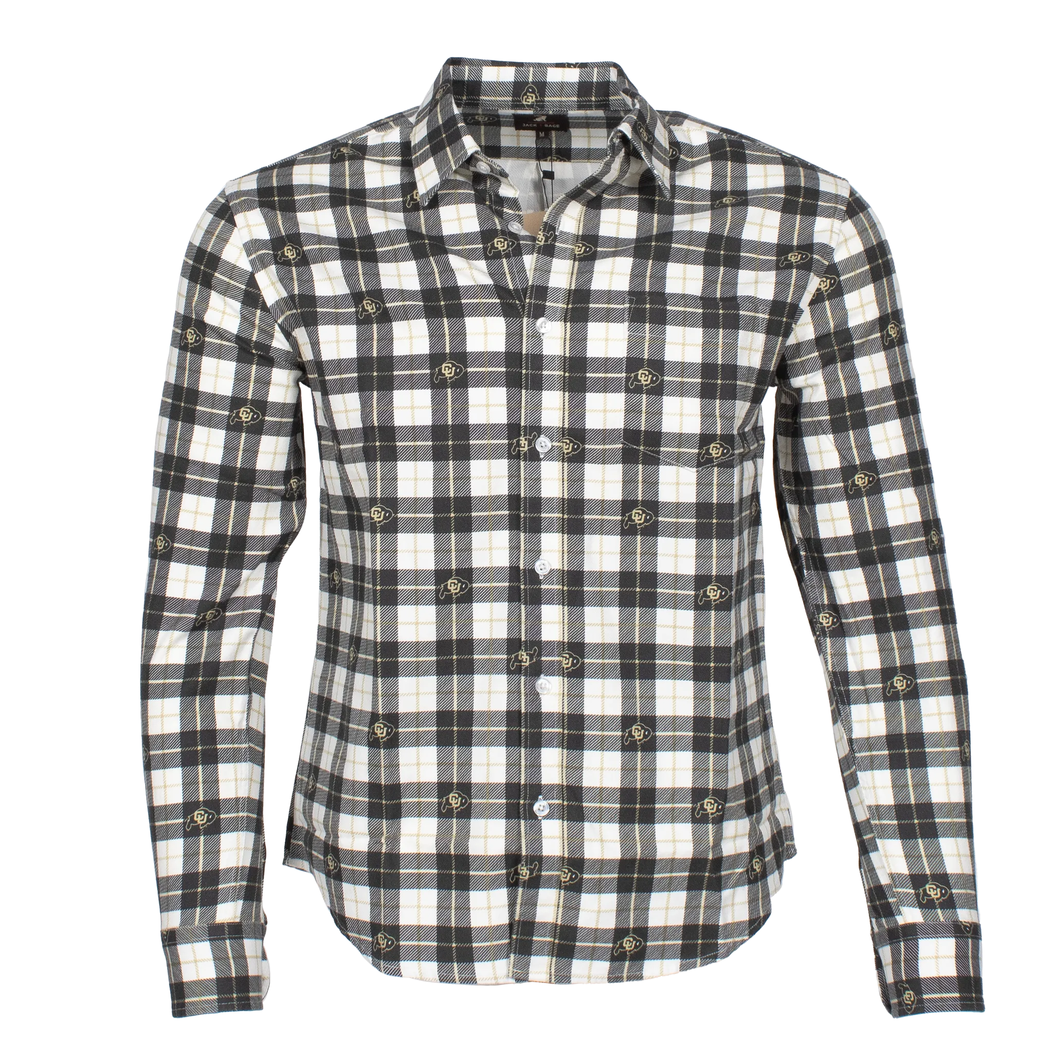 CU Boulder Fandom Flannel - Black and White