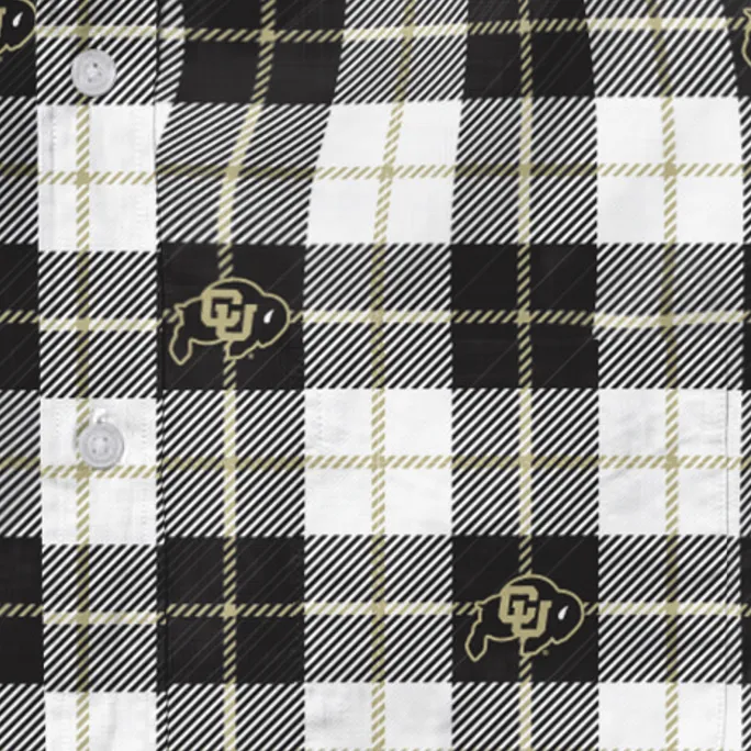 CU Boulder Fandom Flannel - Black and White