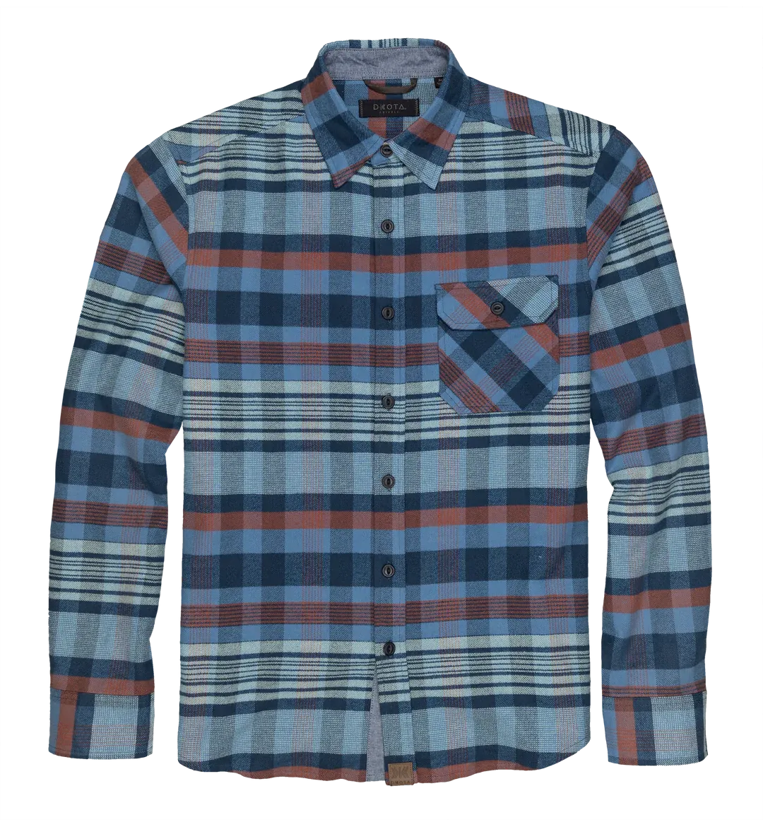 Dakota Grizzly | Brock | Cotton Flannel Shirt | Men's | Glacier