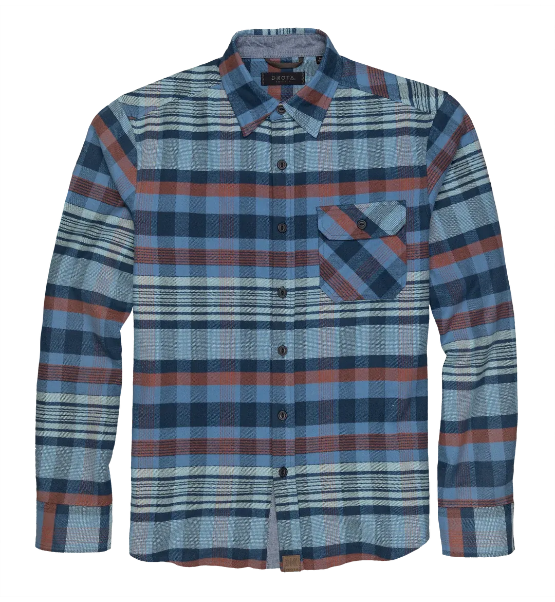 Dakota Grizzly | Brock | Cotton Flannel Shirt | Men's | Glacier