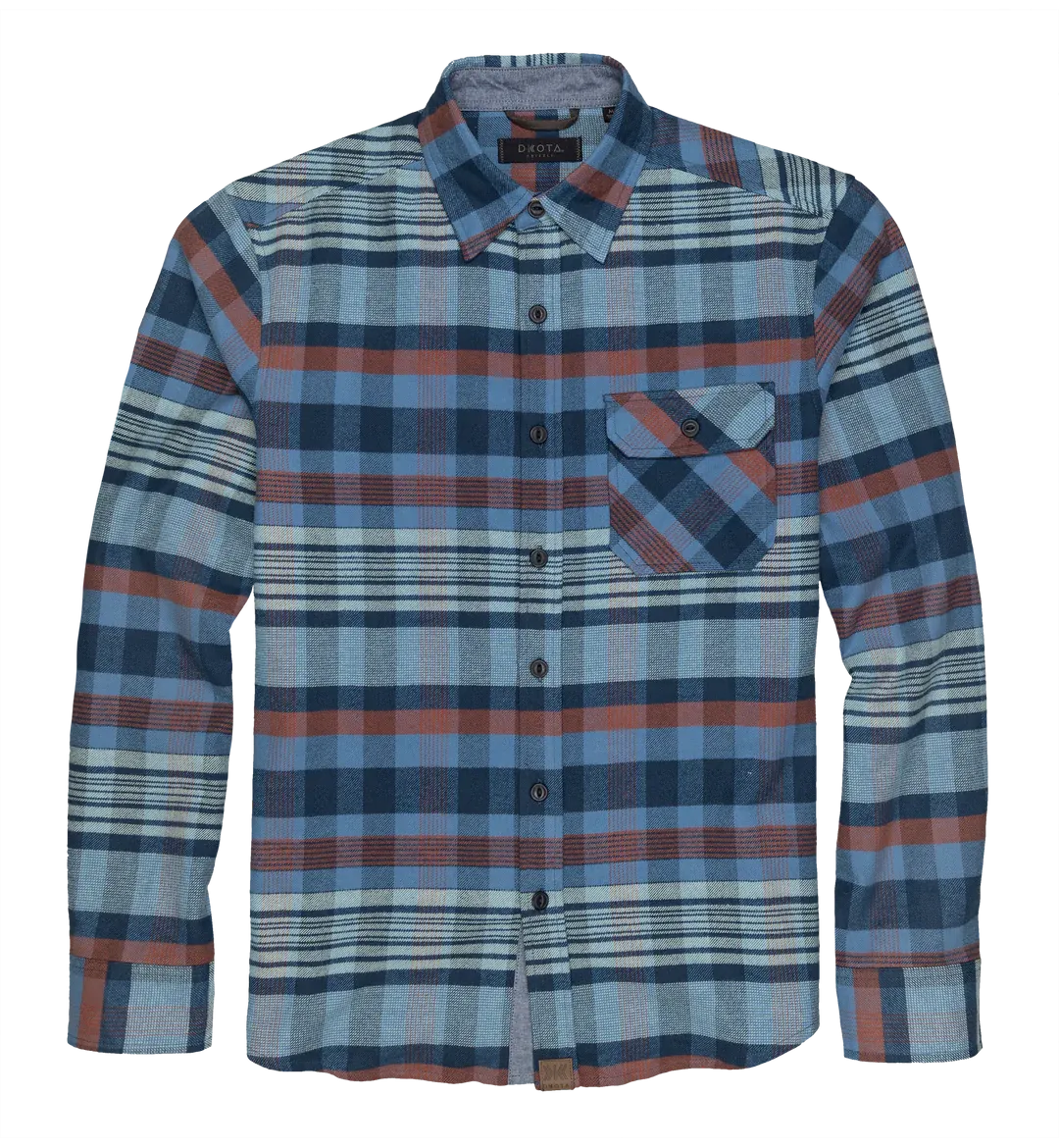 Dakota Grizzly | Brock | Cotton Flannel Shirt | Men's | Glacier