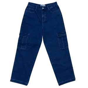 Dark Blue Cargo Jeans