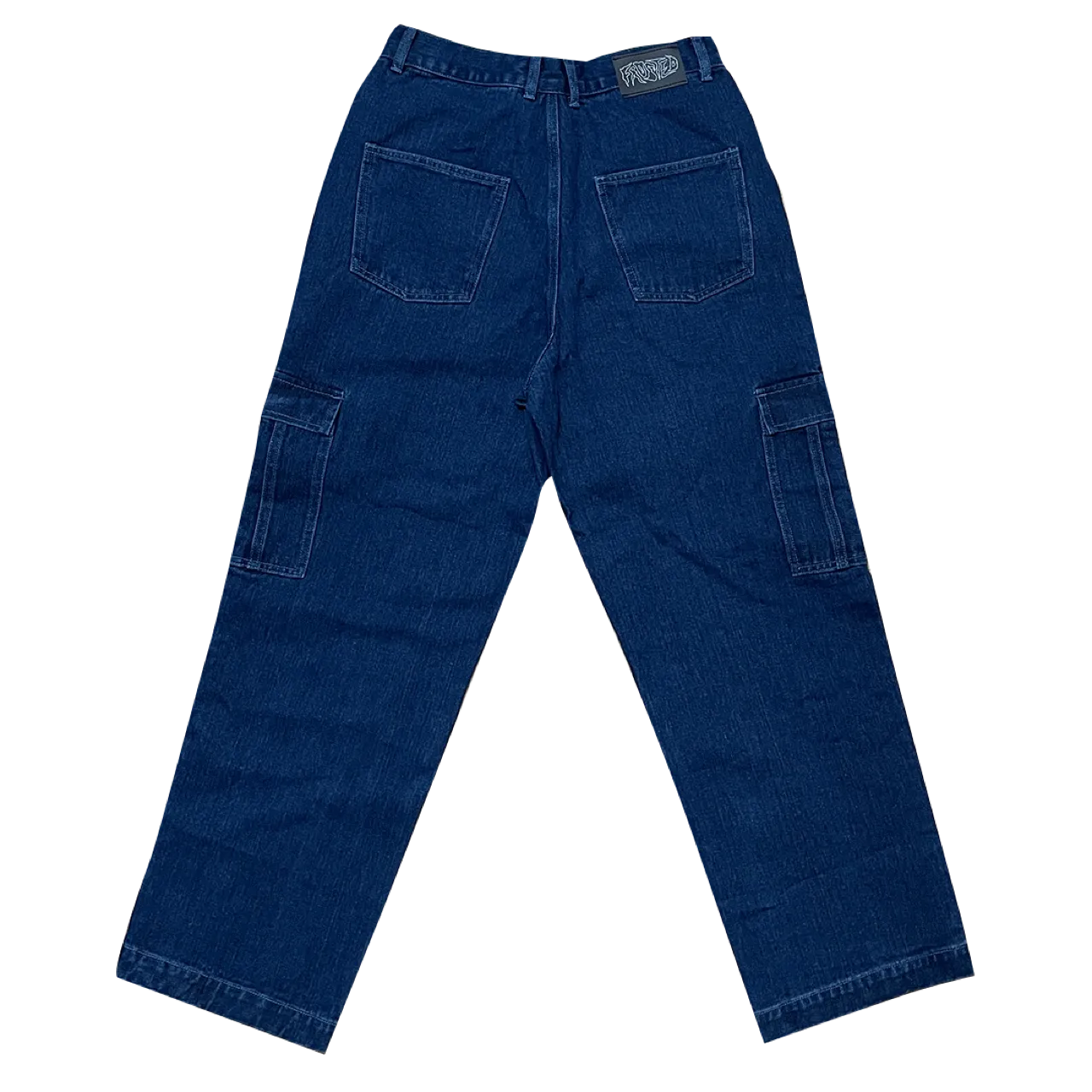 Dark Blue Cargo Jeans