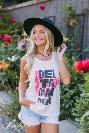 Delta Gamma Butterfly Muscle Tank