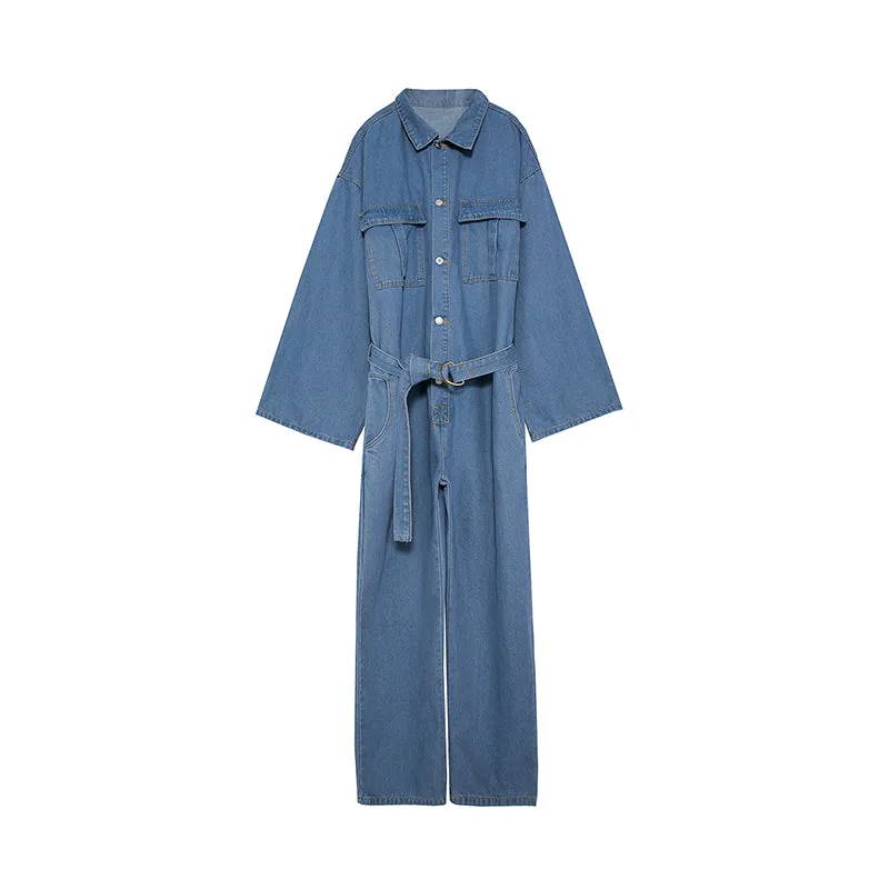 Diane Blue Denim Jumpsuit