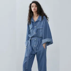 Diane Blue Denim Jumpsuit