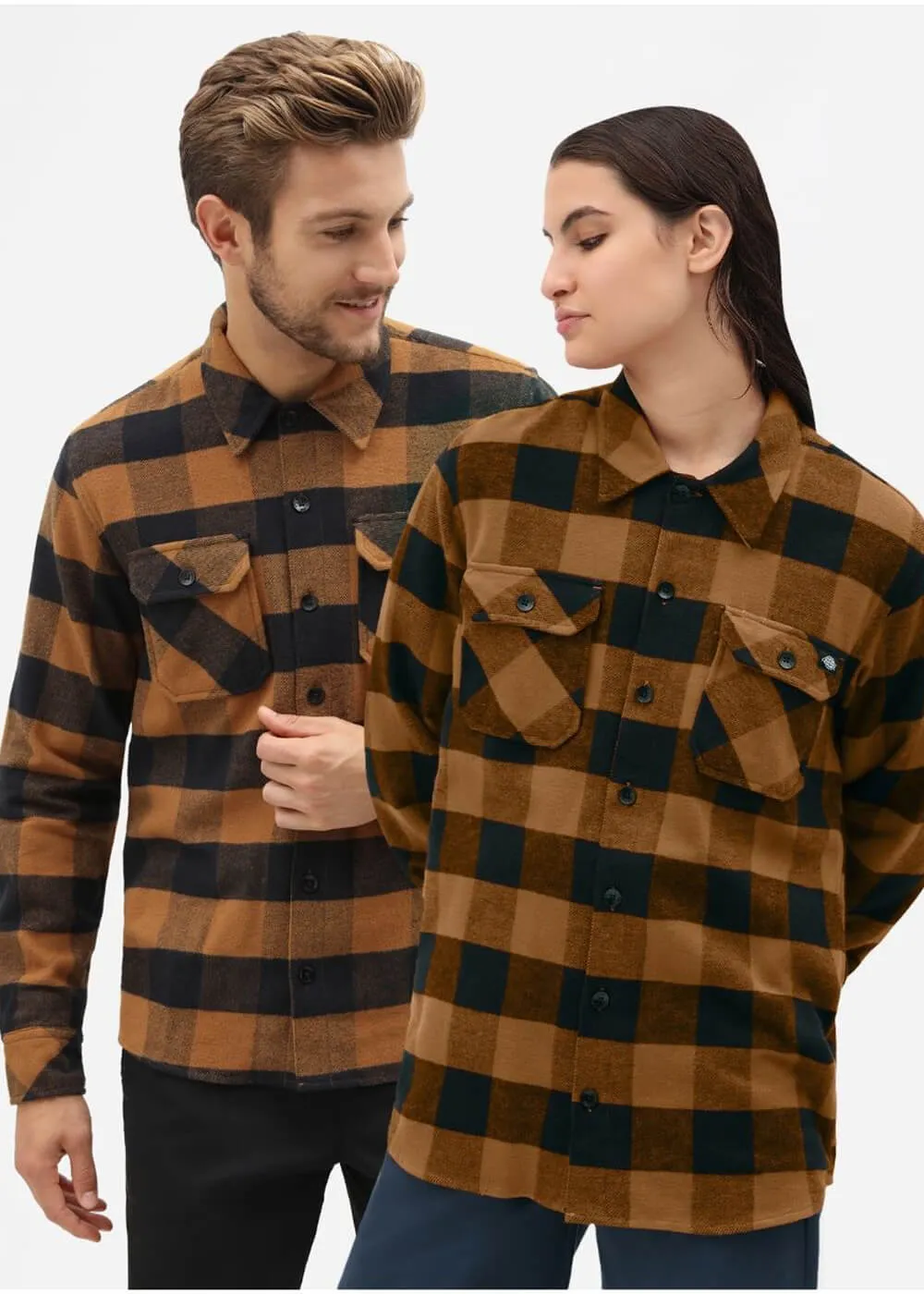 Dickies Men's Sacramento Flannel Shirt Brown
