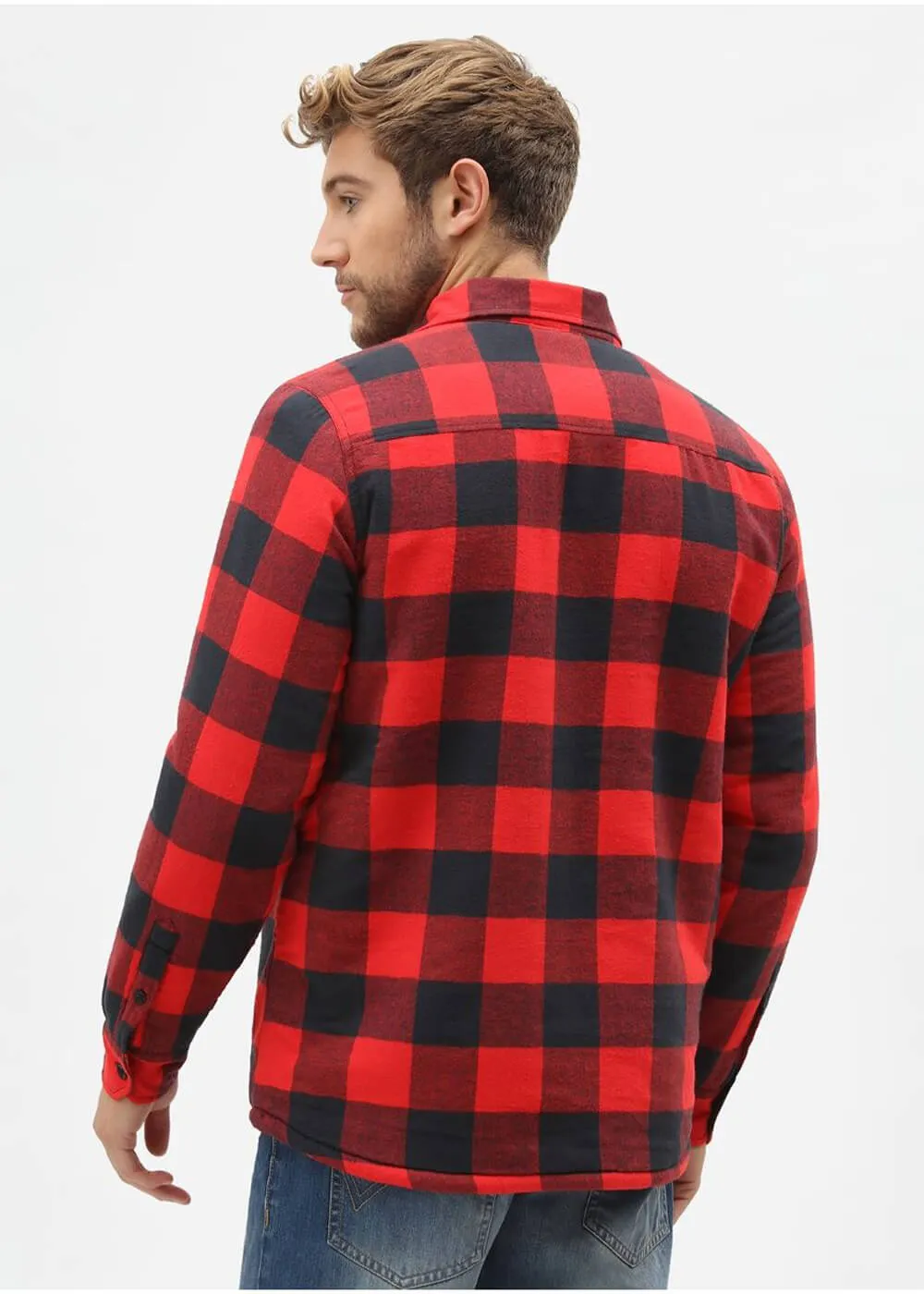 Dickies Men's Sacramento Flannel Shirt Red