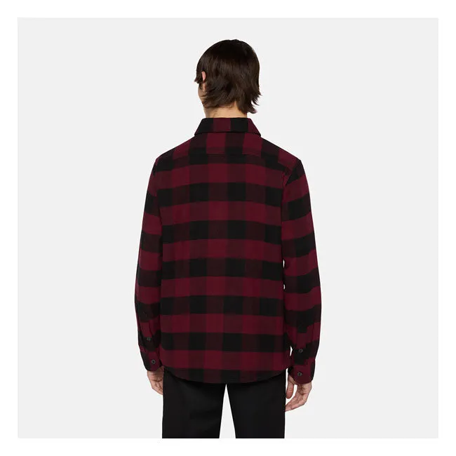 Dickies- skjorte "SACRAMENTO" Burgunder