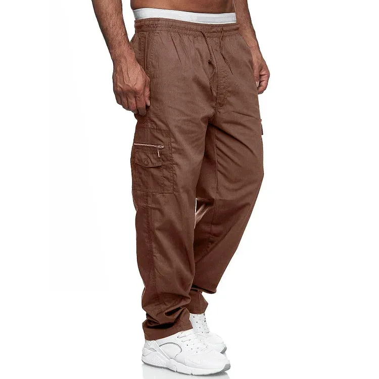 Dillon Cargo Pants: Multiple Pockets, Loose Fit