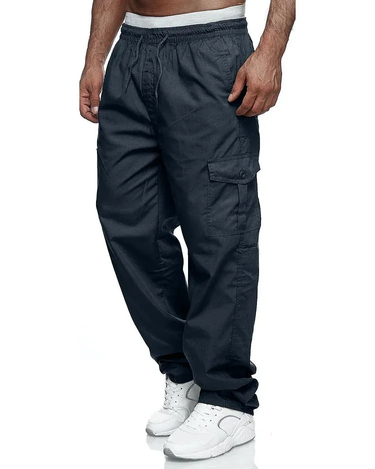 Dillon Cargo Pants: Multiple Pockets, Loose Fit