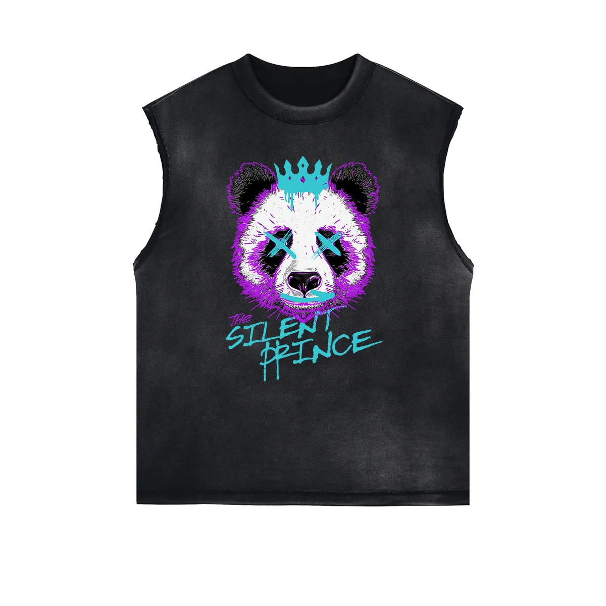 Distressed Street Art Graffiti Sleeveless Tee