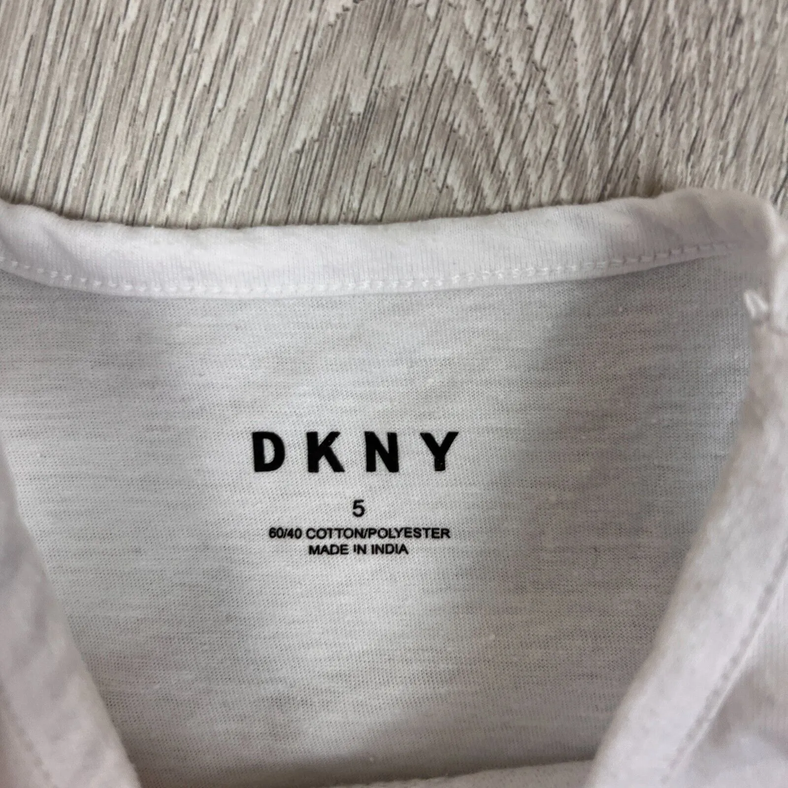 DKNY Girls Ice Cream Changing Sequin Graphic Tank Top Size 5 Years
