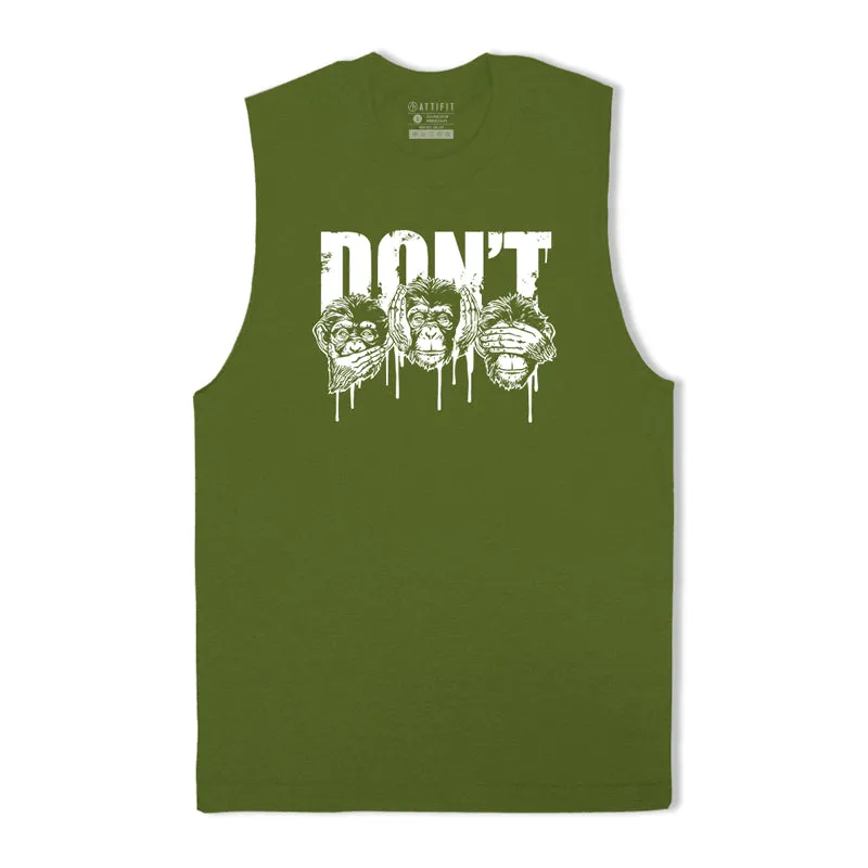 Don't Hear See Speak Graphic Tank Top