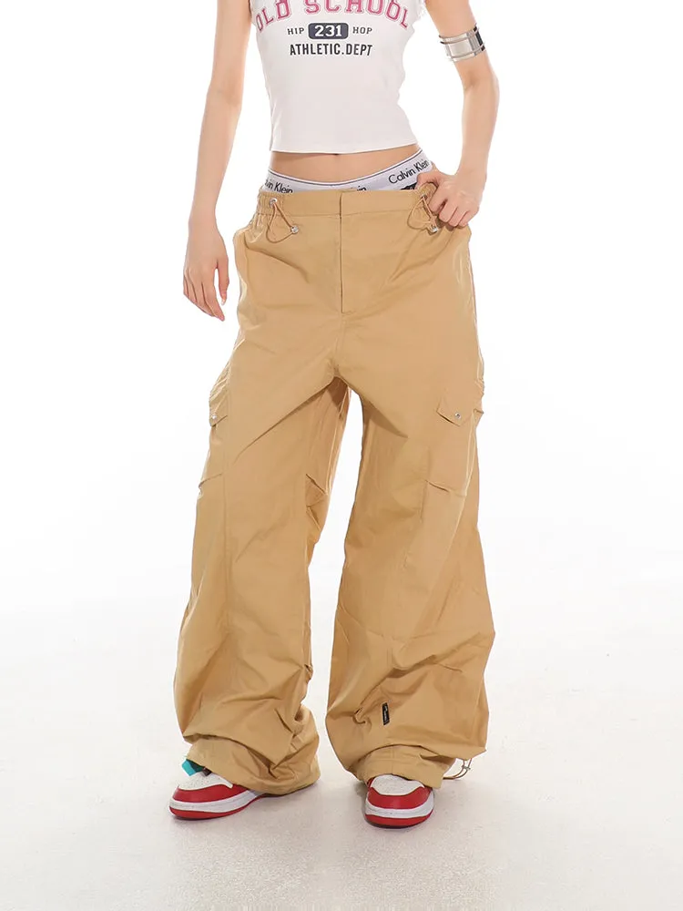 Drawstring Cargo Utility Pants