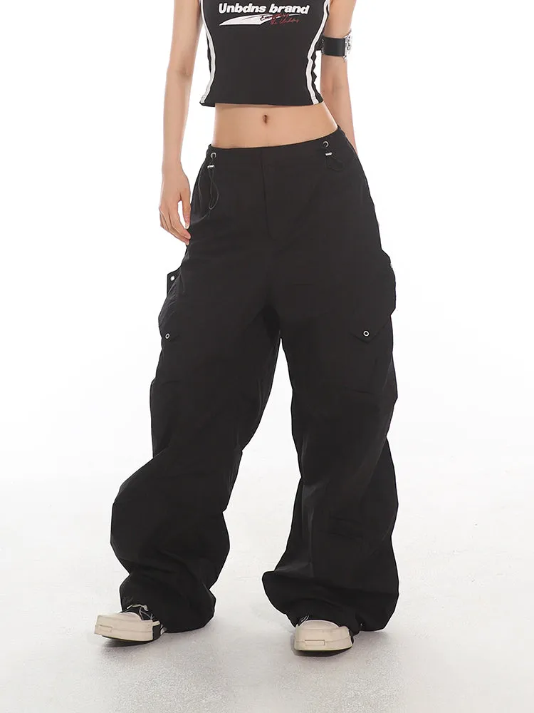 Drawstring Cargo Utility Pants