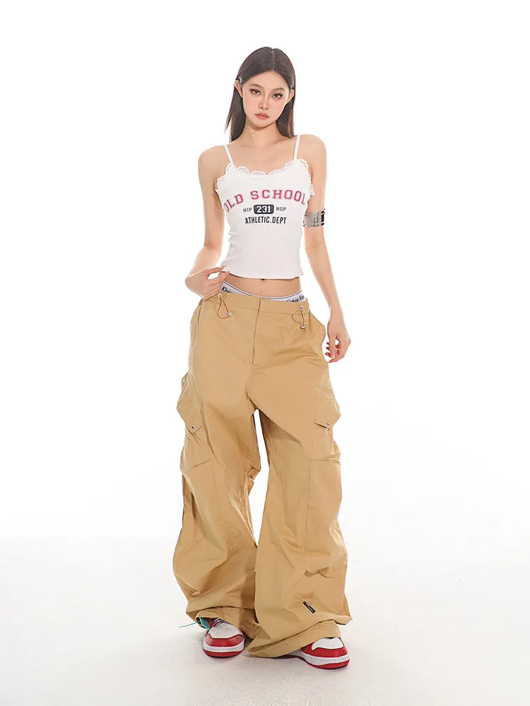 Drawstring Cargo Utility Pants